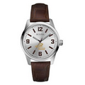 Bulova Men's Corporate Classic Brown Leather Strap Watch